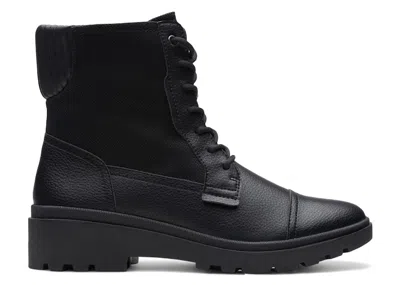 Pre-owned Clarks Calla Charm Leather (women's) Sneakers In Black