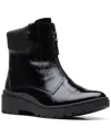 Clarks Calla Zip Bootie In Black