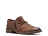 Clarks Camzin Pace Leather Zip Bootie In Brown