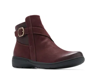 Clarks Carleigh Angie Bootie In Merlot