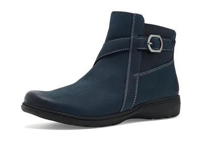 Clarks Carleigh Angie Women's Boots Navy Combi: 5.5 B - Medium, Leather In Blue