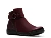 Clarks Carleigh Drift Bootie In Burgundy