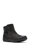 Clarks Women's Collection Carleigh Style Boots In Black Nubuck