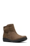 Clarks Women's Collection Carleigh Style Boots In Mushroom Nubuck