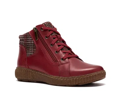 Clarks Caroline Fiana Bootie In Red
