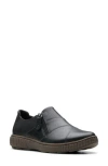Clarks Women's Collection Caroline Grace Shoes In Black Leather