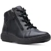 Clarks Caroline Park Lace-up Sneaker Booties In Black