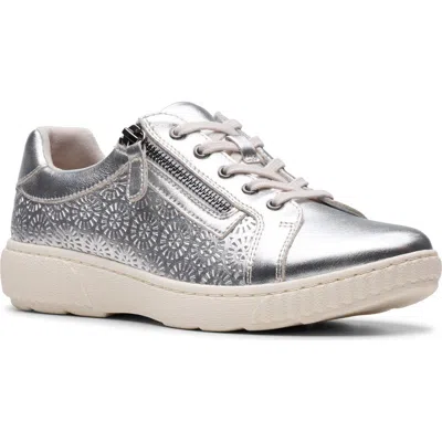 Clarks Caroline Rio Sneaker In Silver