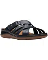 Clarks Cecily Slide Leather Slide In Black