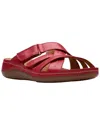 Clarks Cecily Slide Leather Slide In Red