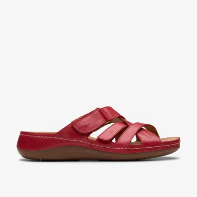 Clarks Cecily Slide In Red