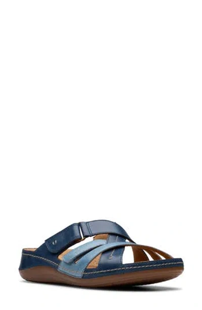 Clarks ® Cecily Slide Sandal In Blue