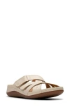 Clarks Cecily Leather Slide In Neutral