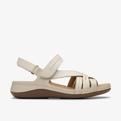 Clarks Cecily Strap In White