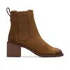 Clarks Chamberly Top In Brown Suede In Multi