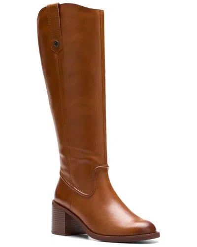 CLARKS CLARKS CHAMBERLY UP LEATHER KNEE-HIGH BOOT