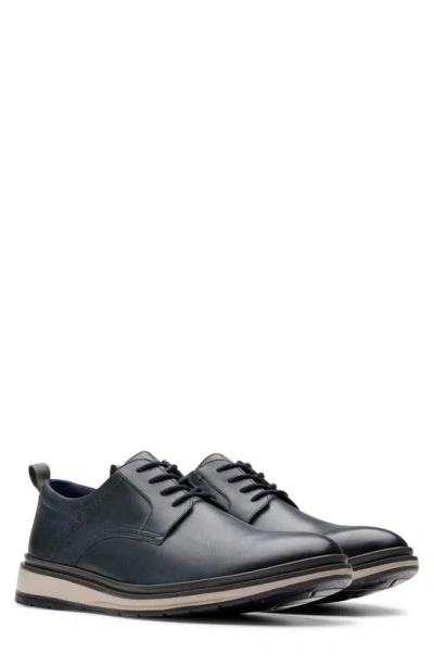 Clarks Chantry Derby In Navy Leather