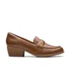 Clarks Charlten Echo In Beige Leather In Multi