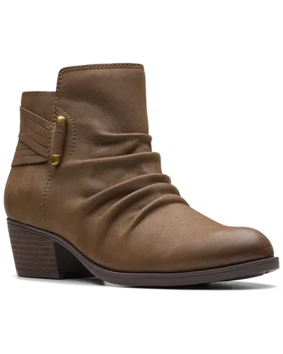 CLARKS CLARKS CHARLTEN ROSA LEATHER BOOTIE