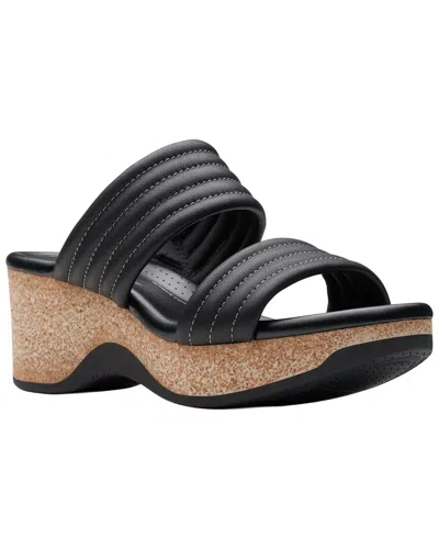 Clarks Chelseah Path Leather Sandal In Black