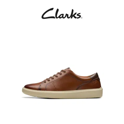 Clarks Brodin Lace In Brown Leather In Multi