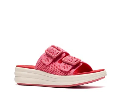 Clarks Cloudstepper Drift Faye Wedge Sandal In Animal Print