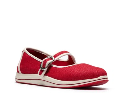 Clarks Cloudsteppers Breeze Janey Mary Jane In Red