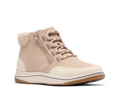 Clarks Cloudsteppers Breeze Moss Bootie In Sand