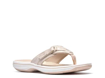 Clarks Cloudsteppers Breeze Sea Sandal In Gold