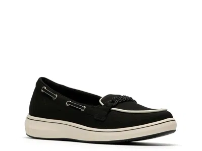 Clarks Cloudsteppers Breezesky Bay Boat Shoe In Black