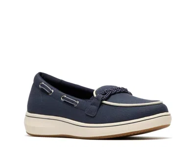 Clarks Cloudsteppers Breezesky Bay Boat Shoe In Blue