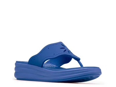 Clarks Cloudsteppers Drift Daisy Sandal In Blue