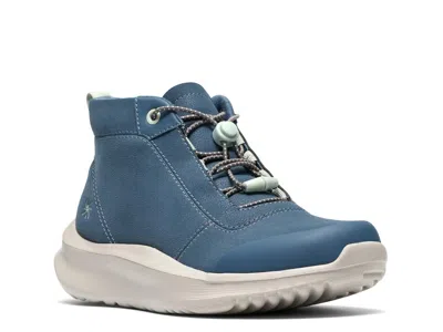 Clarks Cloudsteppers Solevana Clara Bootie In Denim Blue