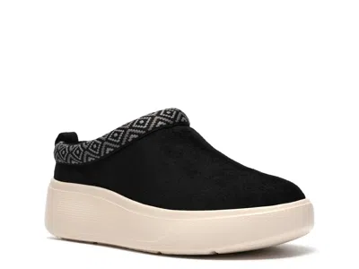 Clarks Cloudsteppers Solevana Vibe Wedge Clog In Black