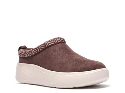 Clarks Cloudsteppers Solevana Vibe Wedge Clog In Blue