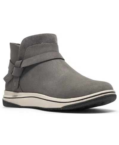 Clarks Cloudsteppers Women's Breeze Emma Round Toe Booties In Gray