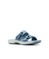Clarks Cloudsteppers Women's Breeze Maye Slip-on Sandals In Denim