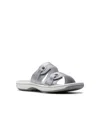 Clarks Breeze Maye Slide Sandal In Gray