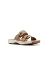 Clarks Cloudsteppers Women's Breeze Maye Slip-on Sandals In Warm Beige
