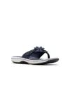 Clarks Cloudsteppers Women's Breeze Opal H Slip-on Sandals In Navy