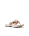 Clarks Cloudsteppers Women's Breeze Opal Sandals In Sand