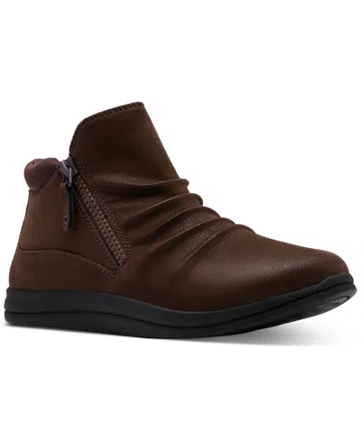 Clarks Cloudsteppers Women's Breeze Path Wedge Booties In Brown