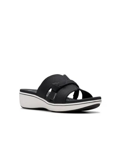 Clarks Cloudsteppers Women's Breeze Rae Mia Slip-on Flat Sandals In Black
