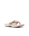 Clarks Cloudsteppers Women's Breeze Reyna H Slip-on Sandals In Sand