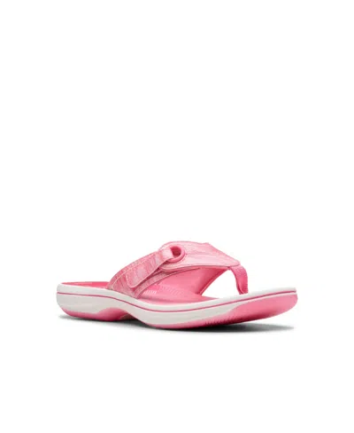 Clarks Cloudsteppers Women's Breeze Reyna H Slip-on Sandals In Pink Ombre