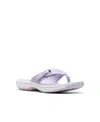 Clarks Cloudsteppers Women's Breeze Reyna H Slip-on Sandals In Lavender