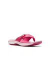 Clarks Cloudsteppers Women's Breeze Reyna H Slip-on Sandals In Raspberry