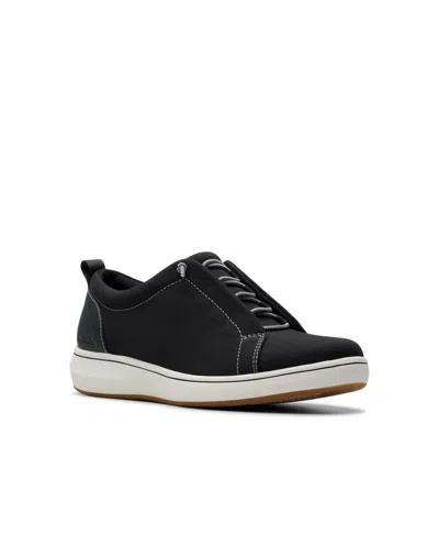 Clarks Cloudsteppers Women's Breeze Sky Slip-on Shoes In Black Textile