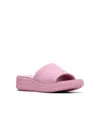 Clarks Cloudsteppers Women's Drift Twist Slip-on Flat Sandals In Purple