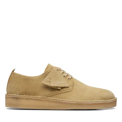 Clarks Coal London In Brown Suede